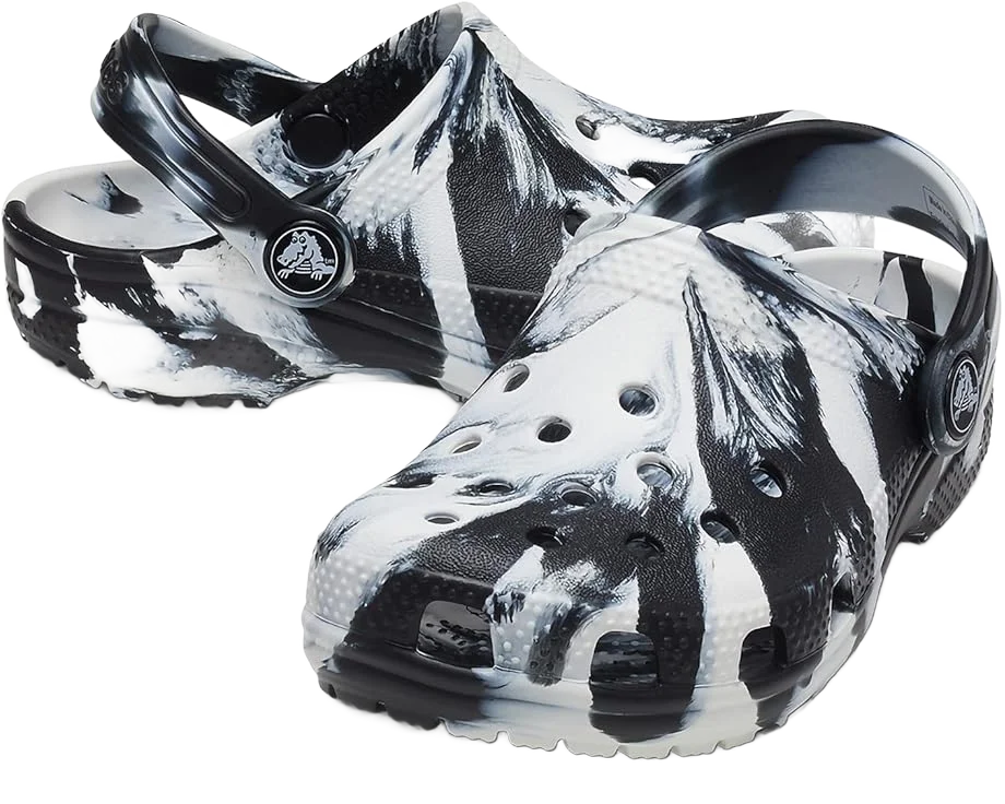Crocs Kids 클래식 마블 타이다이 클로그