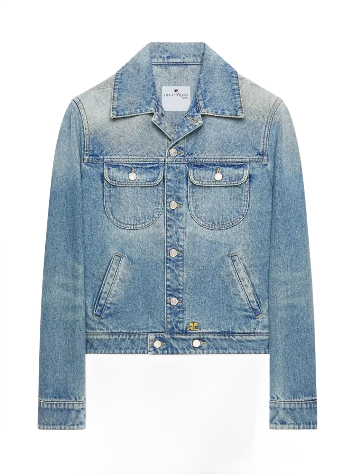 COURRÈGES 코튼 싱글브레스트 블레이저