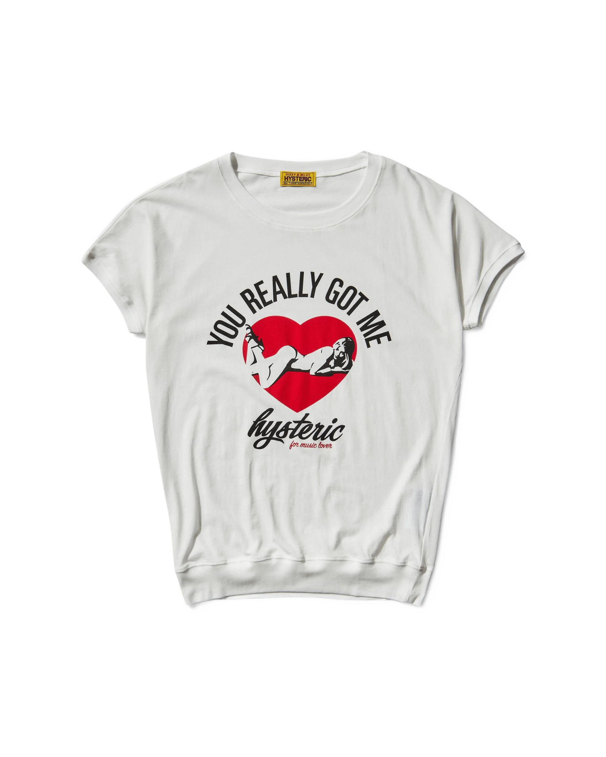 HYSTERIC GLAMOUR 뮤지션 음악 애호가 티셔츠