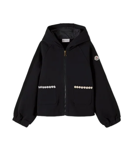 Moncler Enfant 자수 코튼 후드티