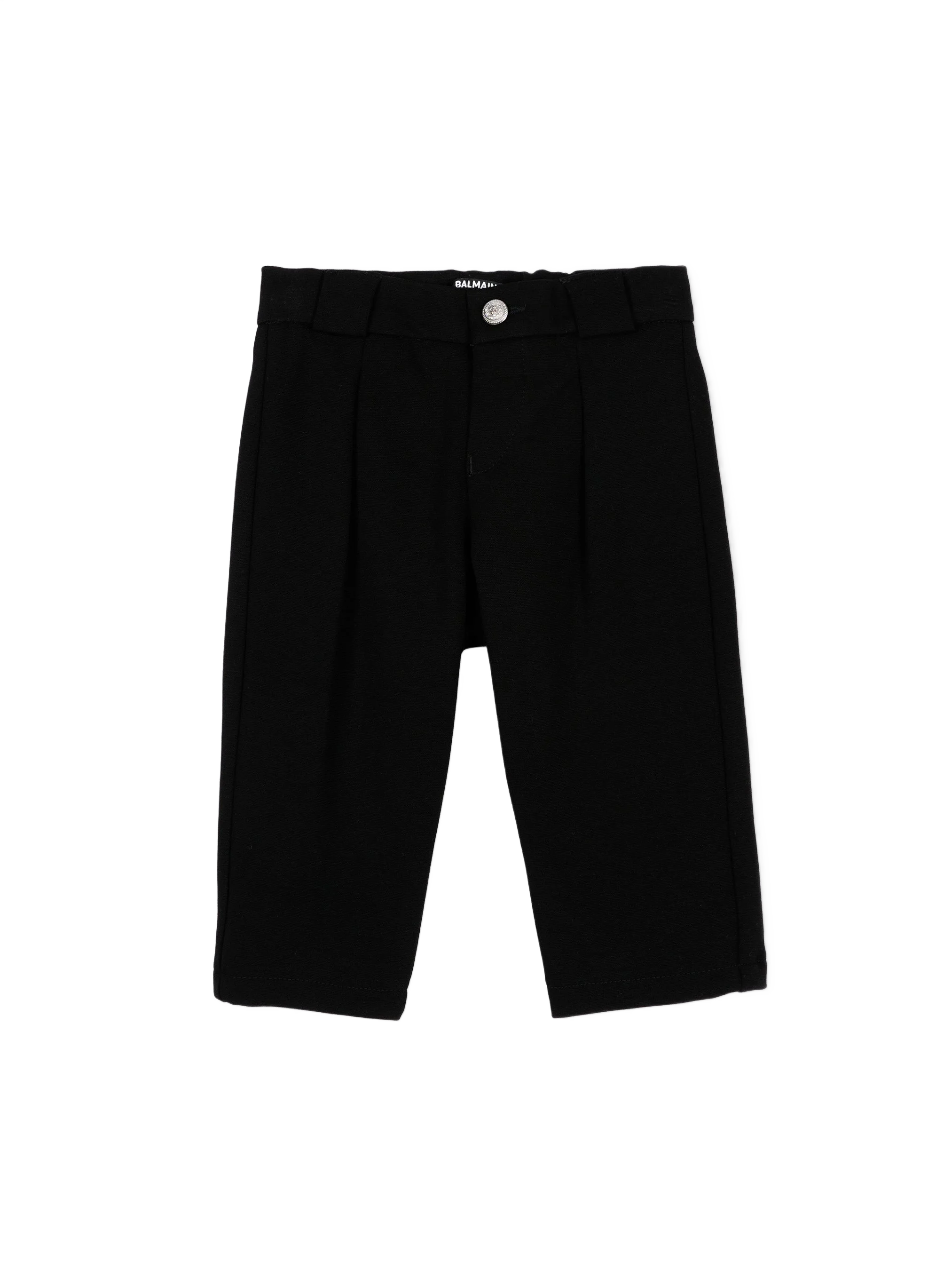 Balmain Kids 아기 남아 우아한 검정 바지