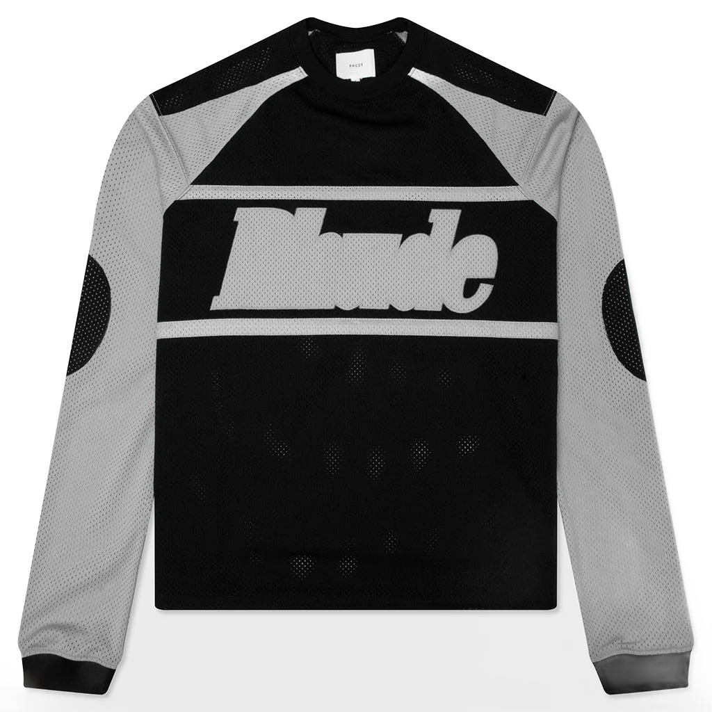 Rhude 슈퍼 메쉬 모토 L/S 셔츠