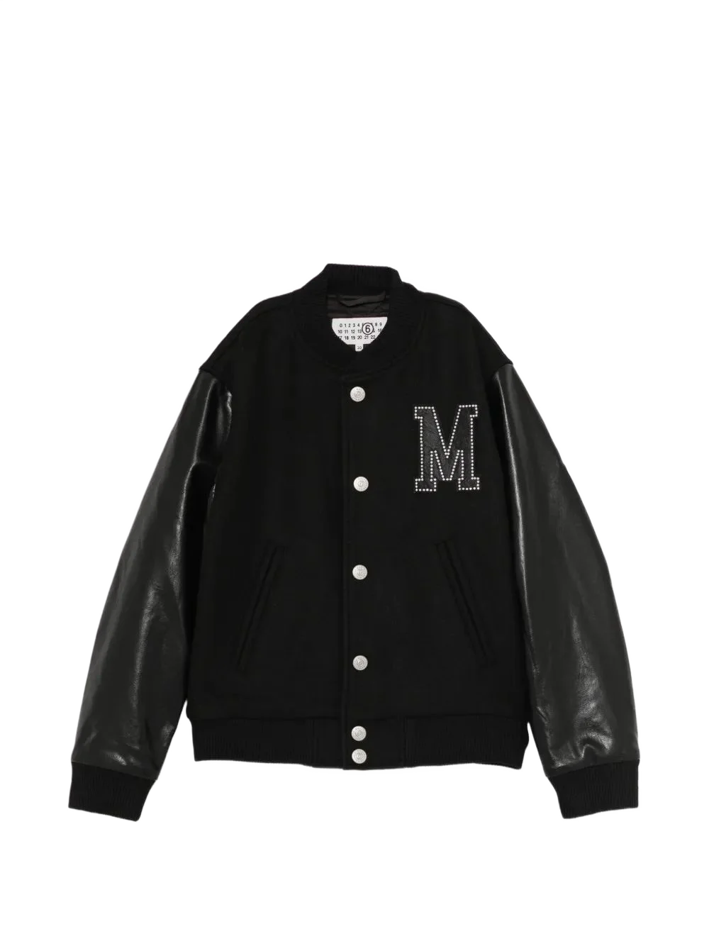 MM6 Maison Margiela Kids 로고 패치드 봄버 자켓