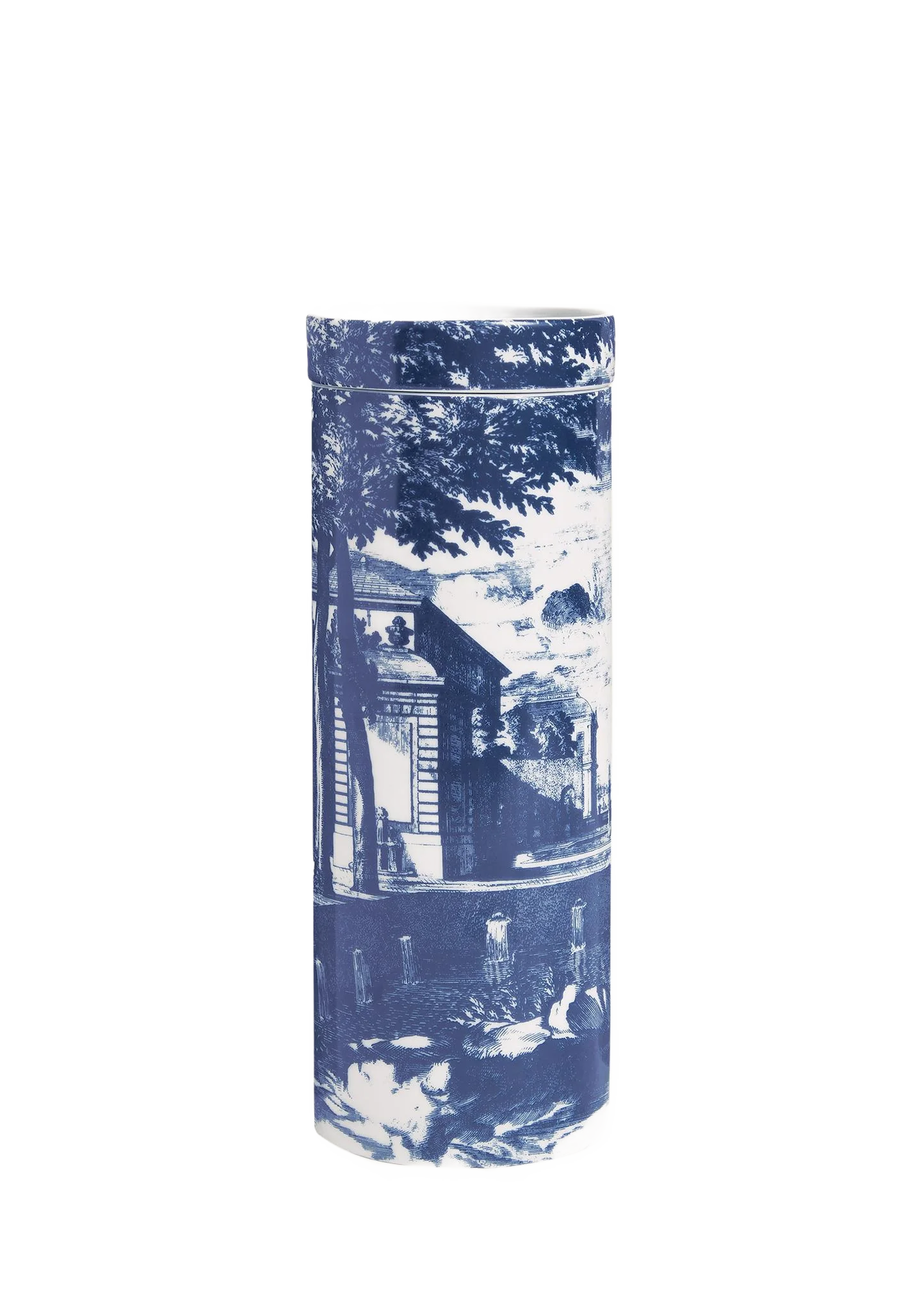 Fornasetti 향초 타워 블루 & 화이트