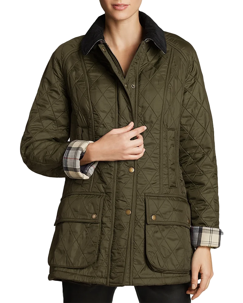 BARBOUR 비드넬 폴라퀼트 자켓