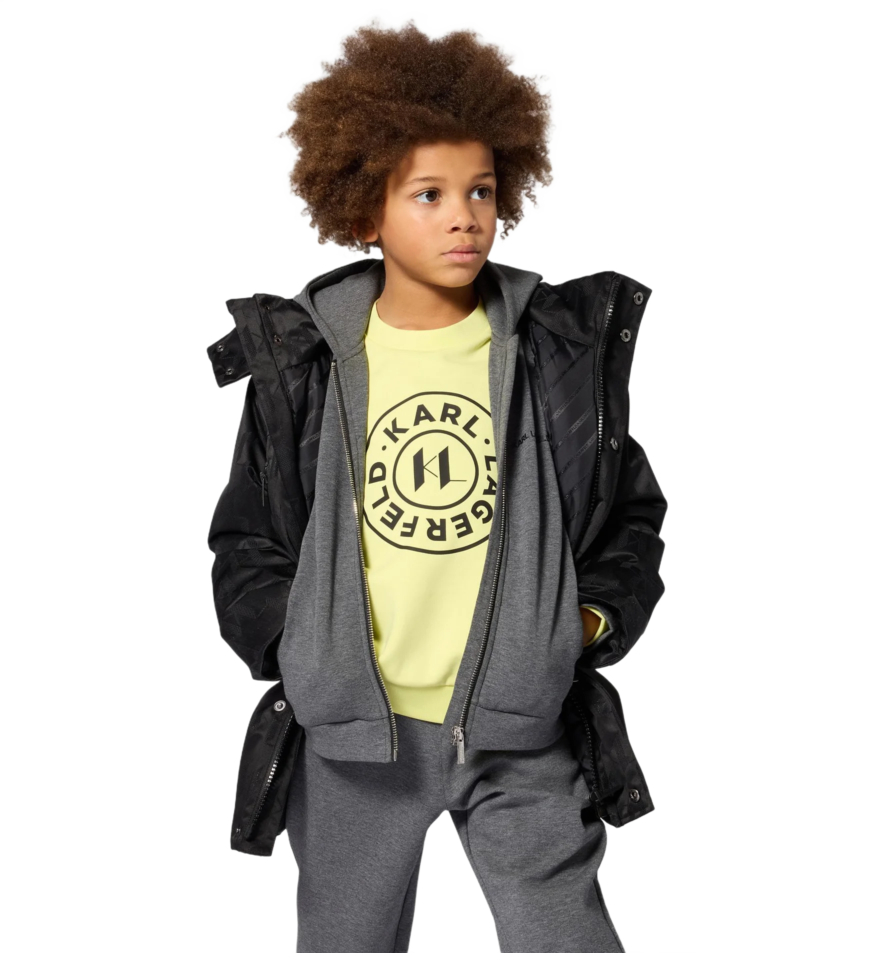 Karl Lagerfeld Kids 롱 슬리브 스웻셔츠
