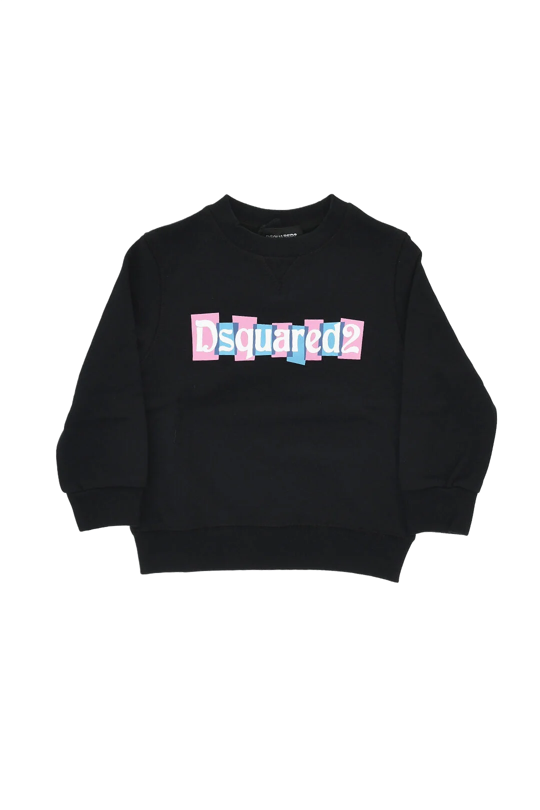 Dsquared 2 kids 브러시드 코튼 로고 맨투맨