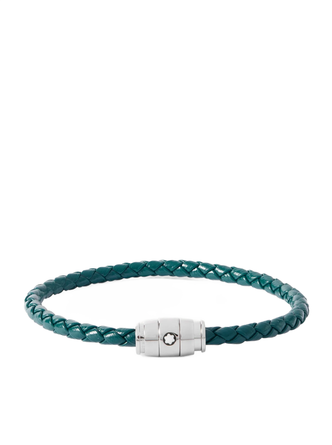 MONTBLANC 마이스터스턱 3링 스테인리스 스틸 가죽 팔찌
