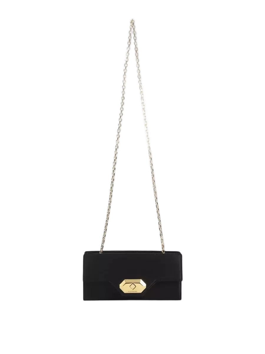LANVIN 이브닝 실크 체인 크로스바디 파우치