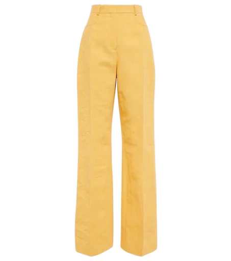 JACQUEMUS 리넨 블렌드 팬츠
