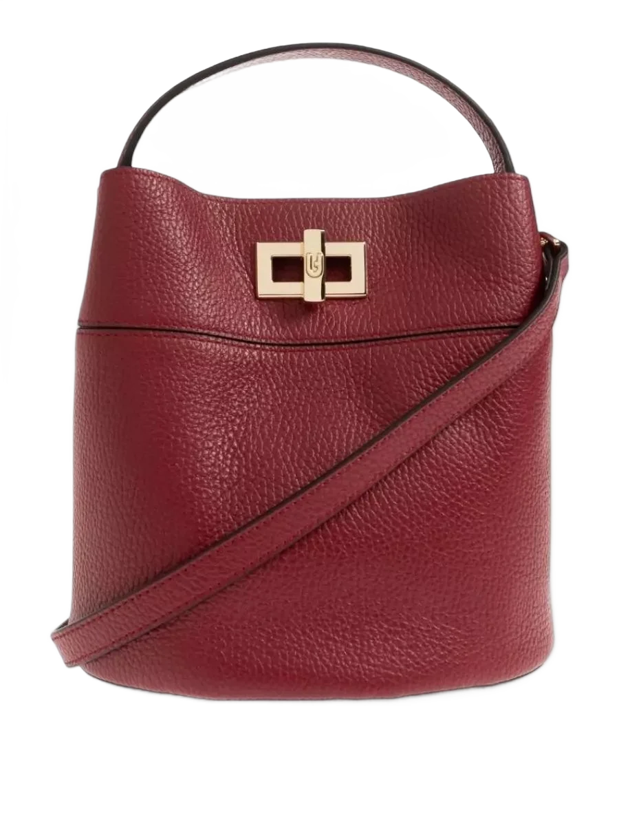 FURLA 버킷 백 크로스바디 스트랩 골드 톤 하드웨어