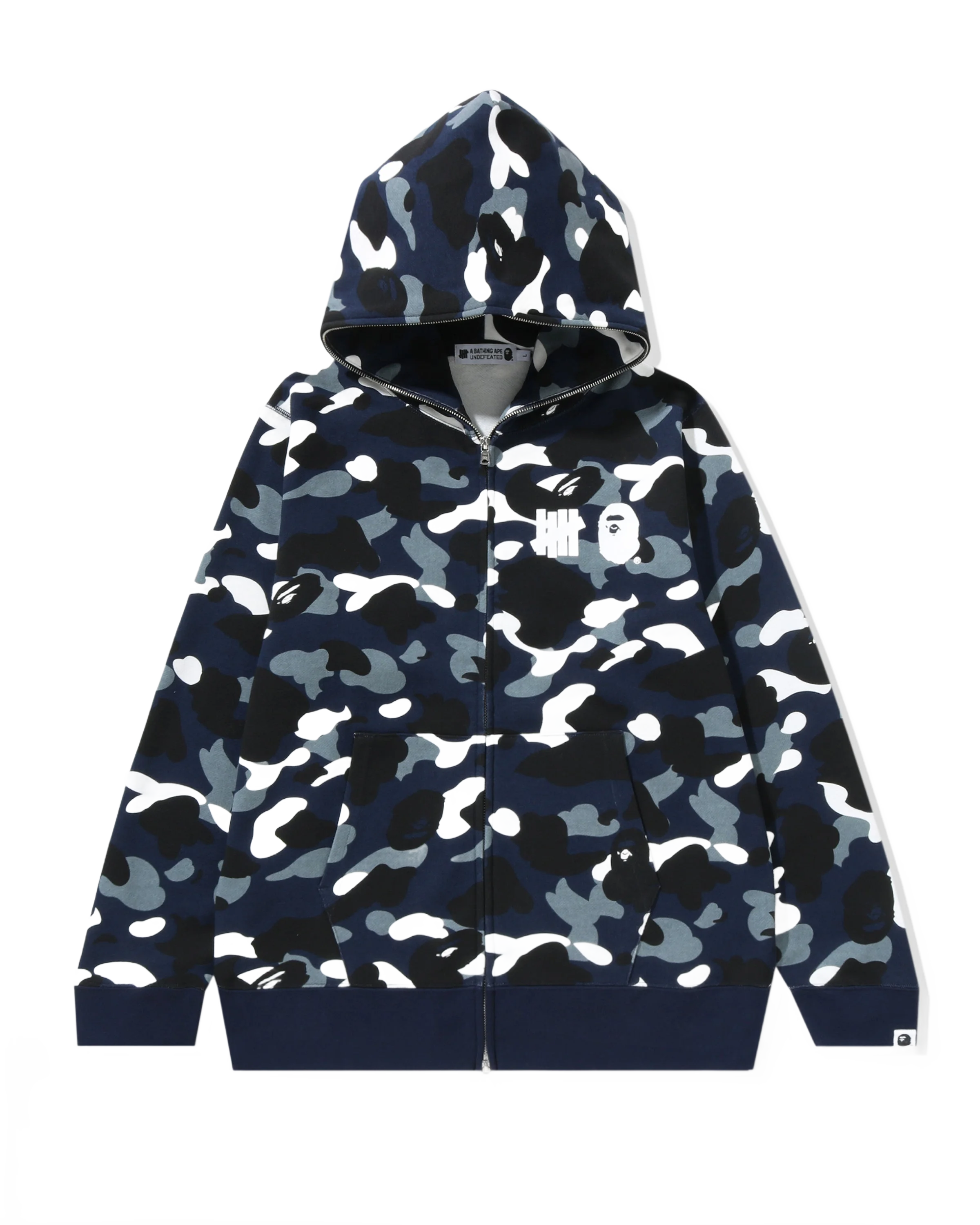 Bape 언디피티드 X 풀 집업 후드