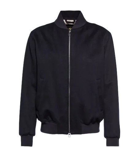 LOROPIANA 아이비 캐시미어 보머 자켓