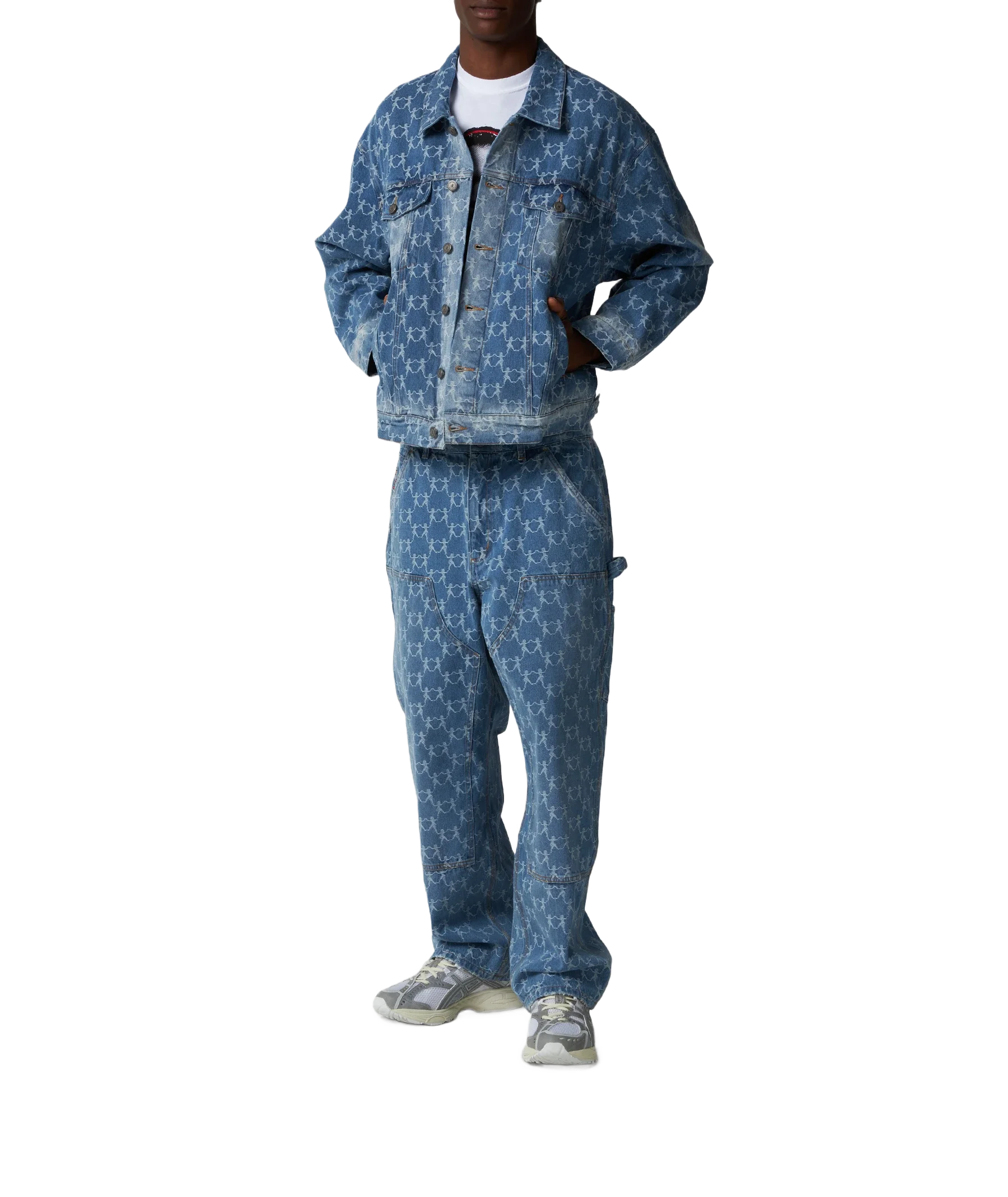 KIDSUPER 댄싱 레이디스 데님 자켓 블루