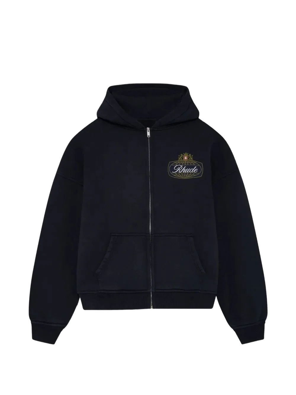 Rhude 사파리 크레스트 집업 후드