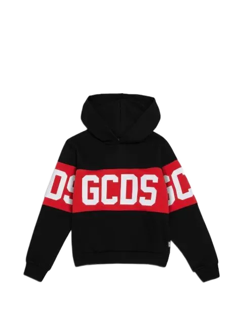 Gcds Kids 밴드 로고 크루넥 스웨트셔츠