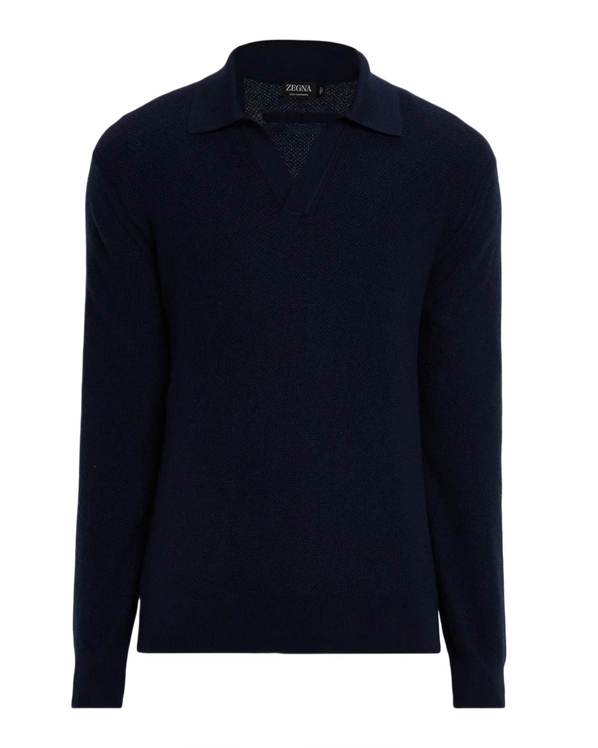 ZEGNA 남성 캐시코 조니 칼라 스웨터