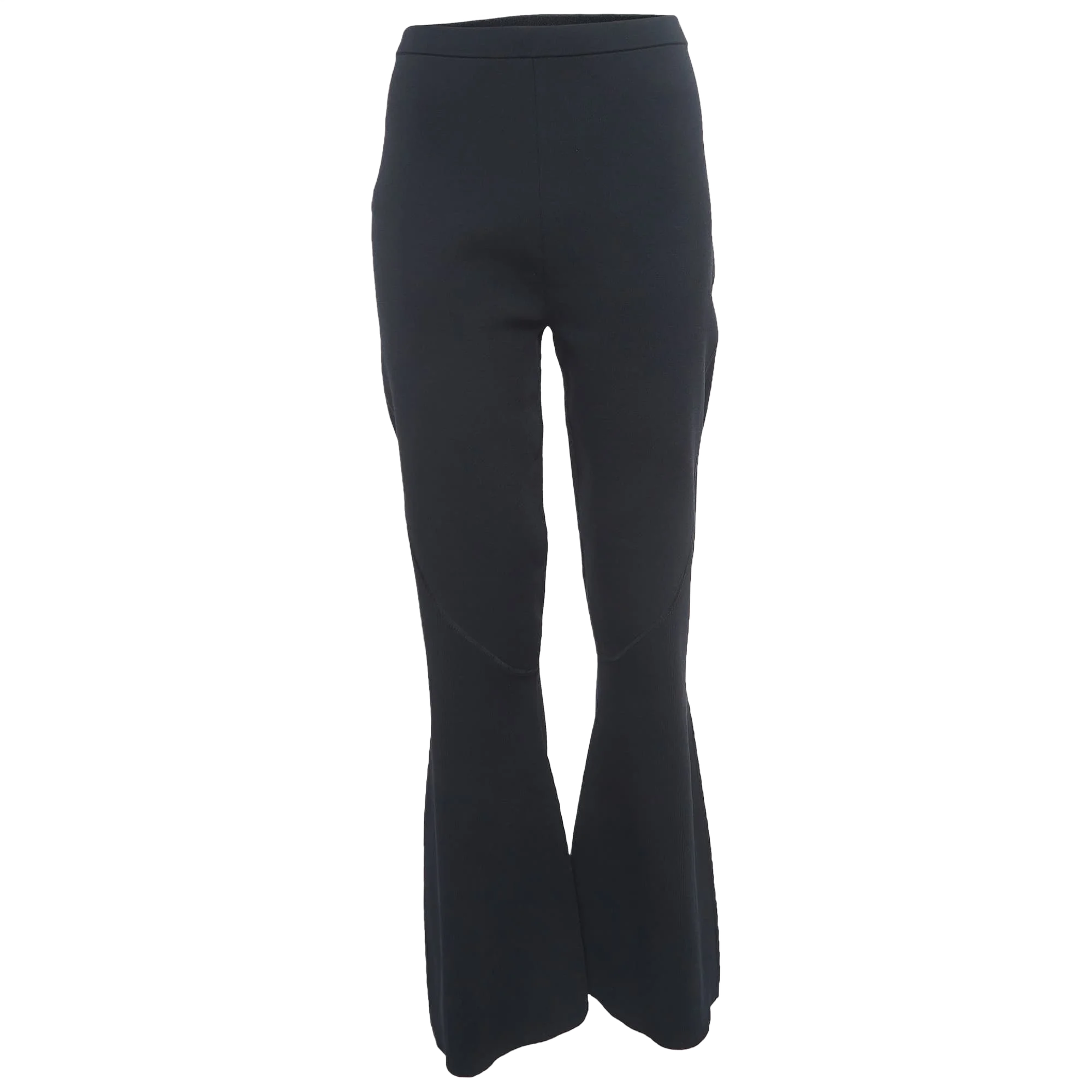 DION LEE 블랙 니트 와이드 팬츠