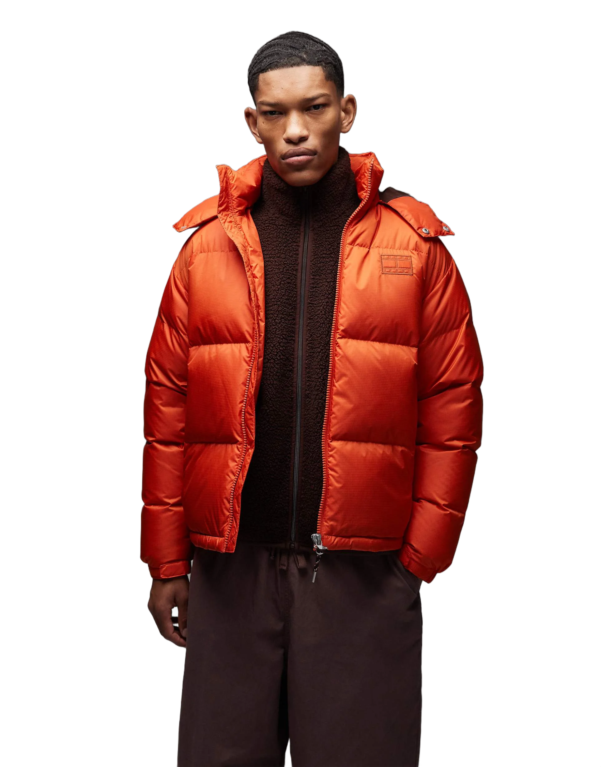 Tommy Jeans 알래스카 다운 퍼프 자켓 오렌지
