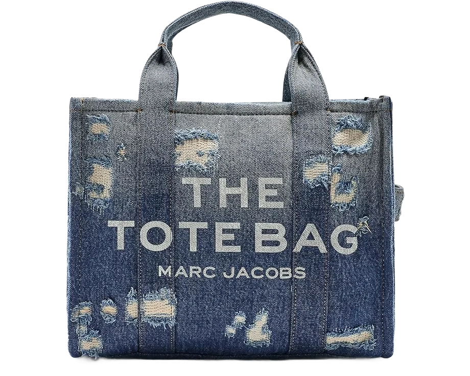 Marc Jacobs 리프 앤 리페어 데님 미디엄 토트백