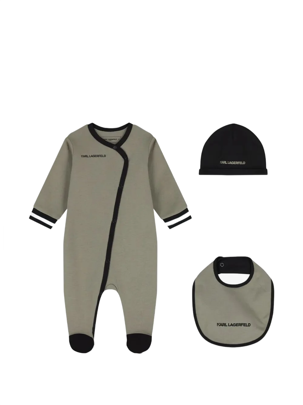 Karl Lagerfeld Kids 로고 프린트 베이비웨어 세트