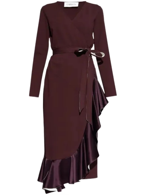LANVIN 랩어라운드 미디 드레스