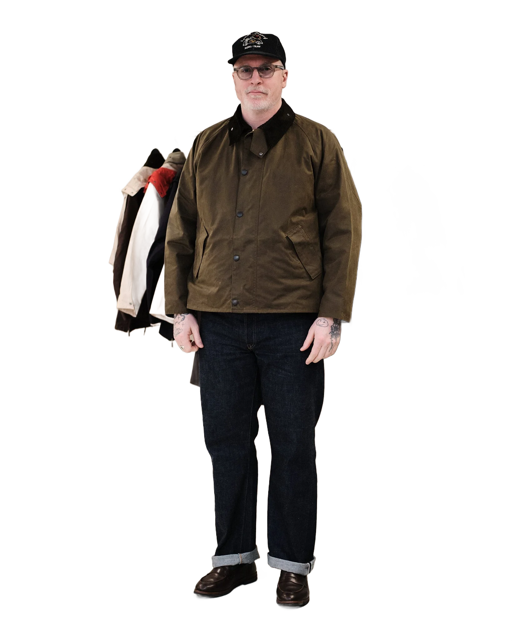 BARBOUR OS 트랜스포트 왁스 자켓 비치