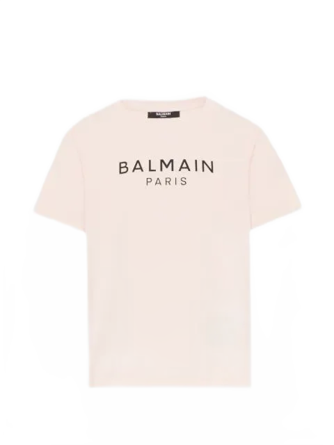 Balmain Kids 로고 프린트 티셔츠