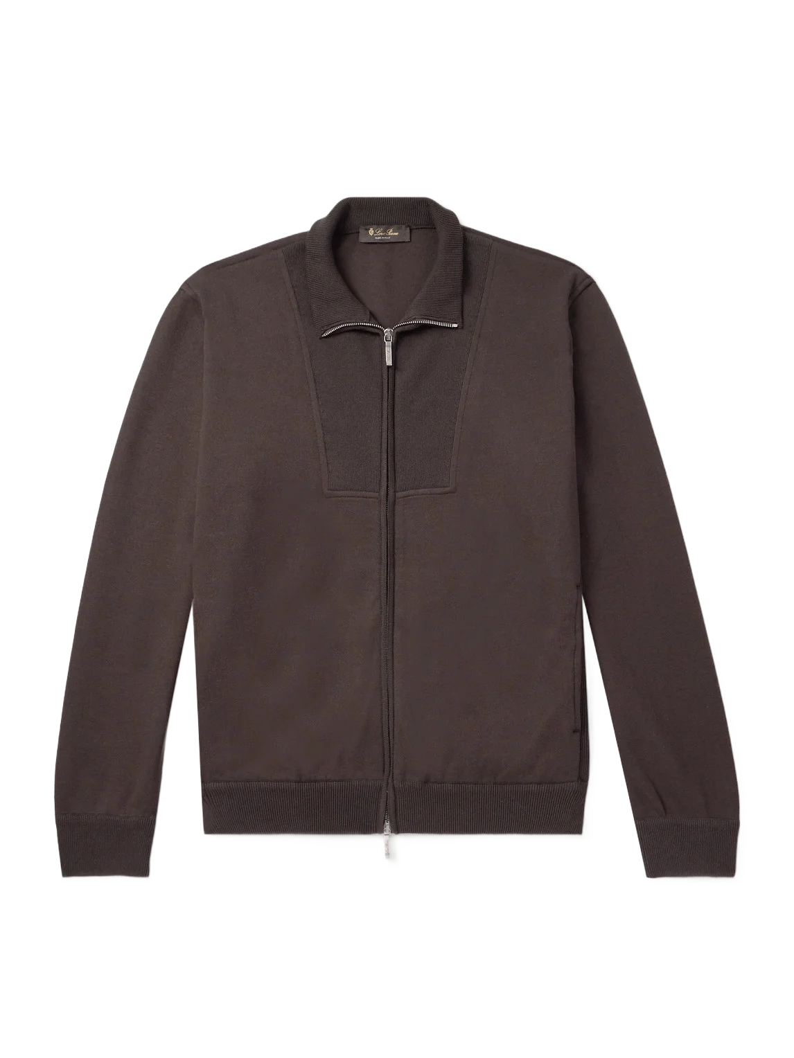 LOROPIANA 휘트니 리브드 코튼 실크 캐시미어 블렌드 스웨터