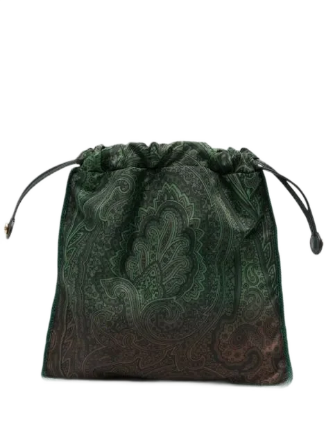 ETRO 페이즐리 프린트 드로스트링 백팩