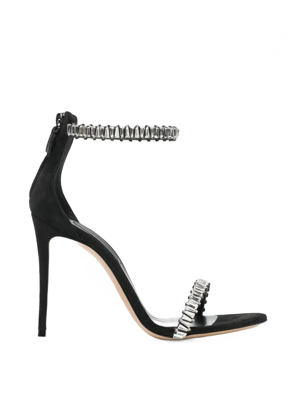 CASADEI 크리스탈 장식 스틸레토 샌들