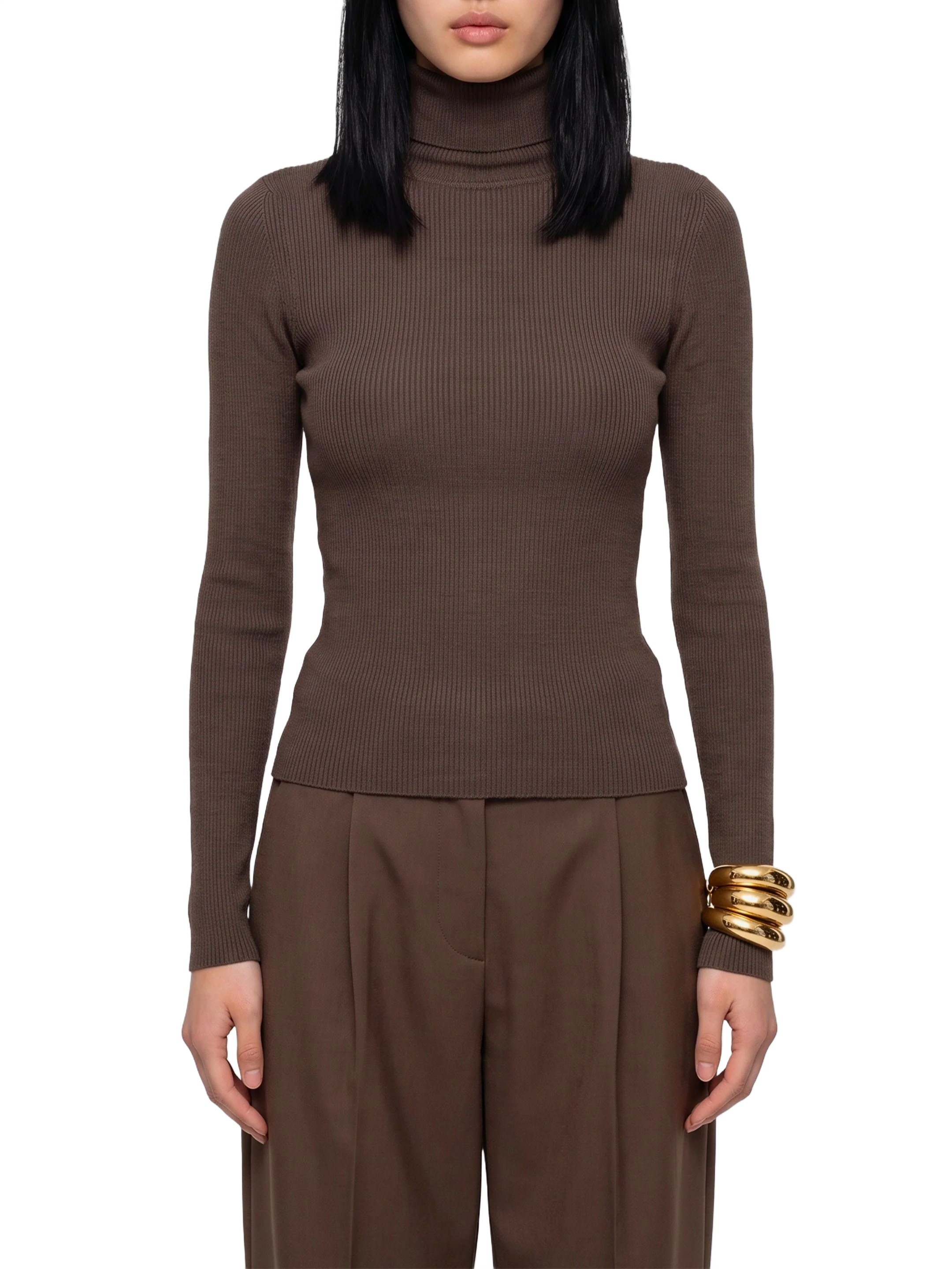 MAXMARA 울 원사 터틀넥