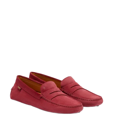 TOD'S 고미노 스웨이드 드라이빙 슈즈