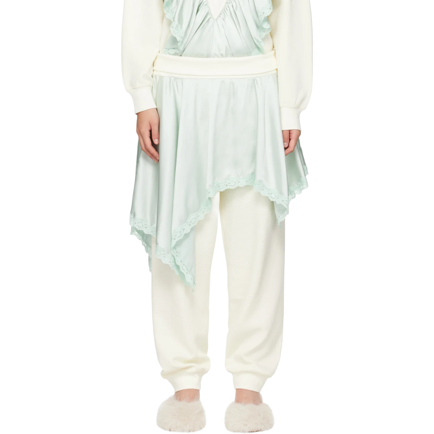 Sandy Liang 오프 화이트 루 슬랙스