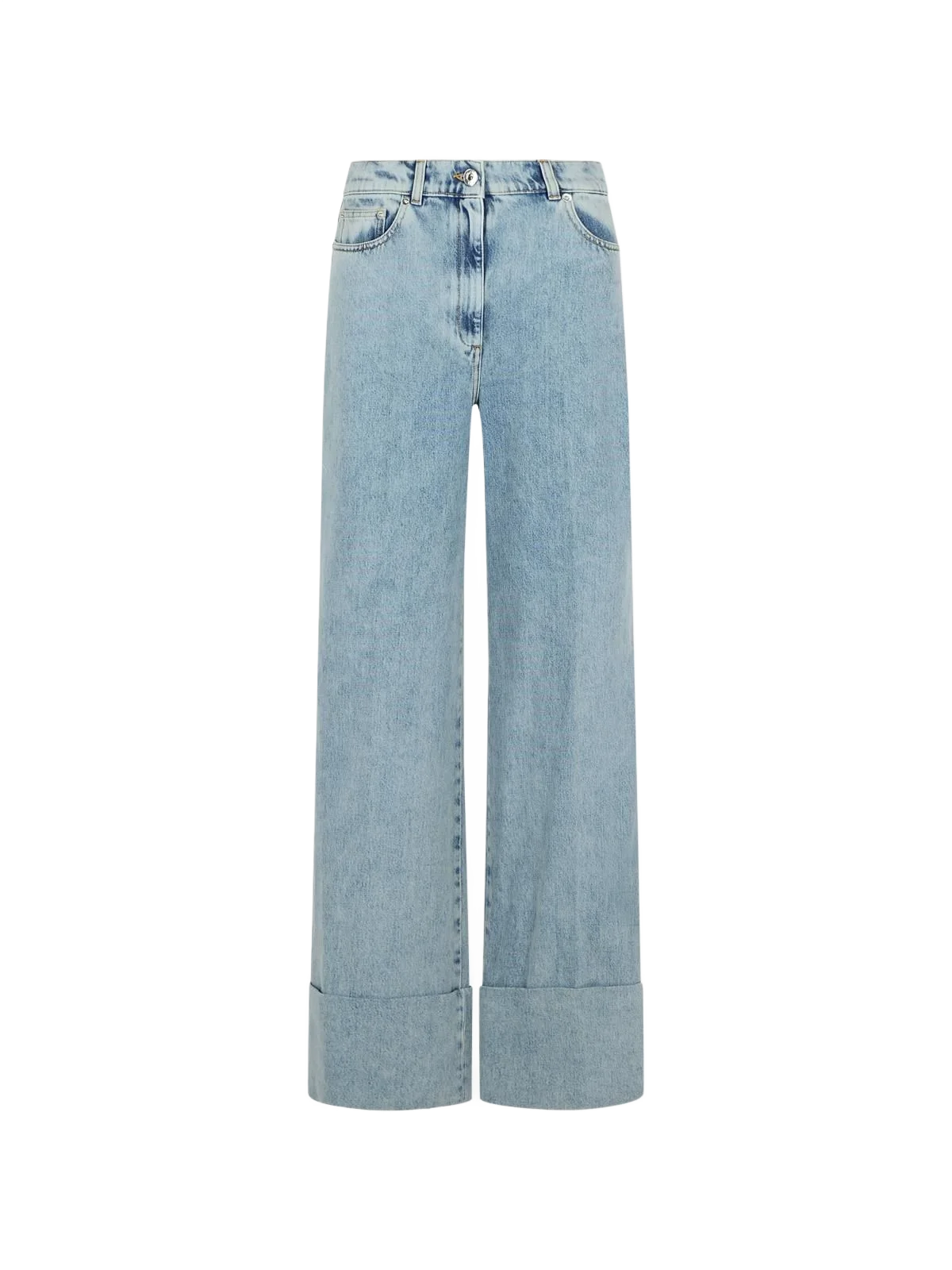 LANVIN 라이트 블루 데님 진
