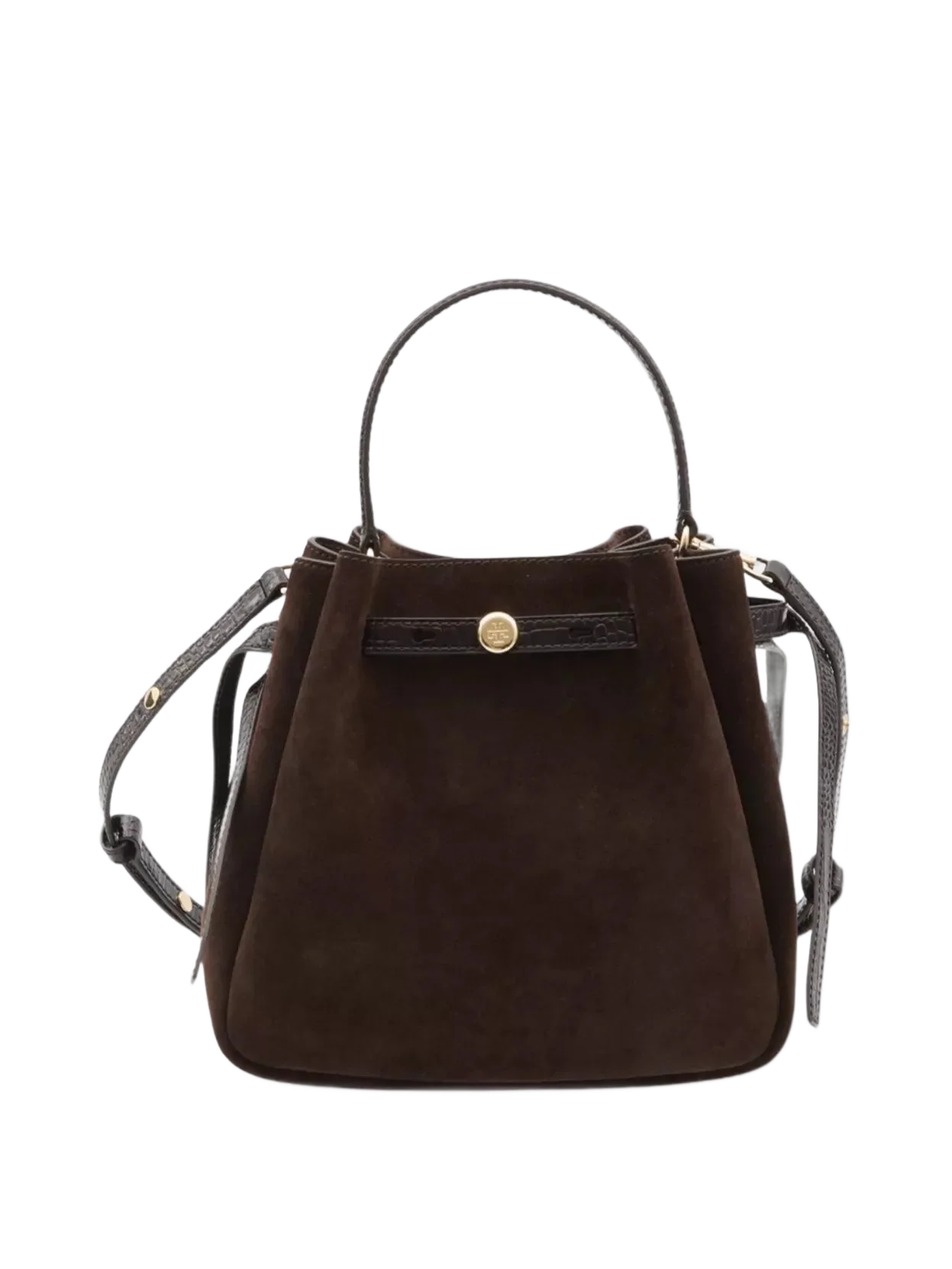 TORY BURCH 로미 버킷백 스웨이드