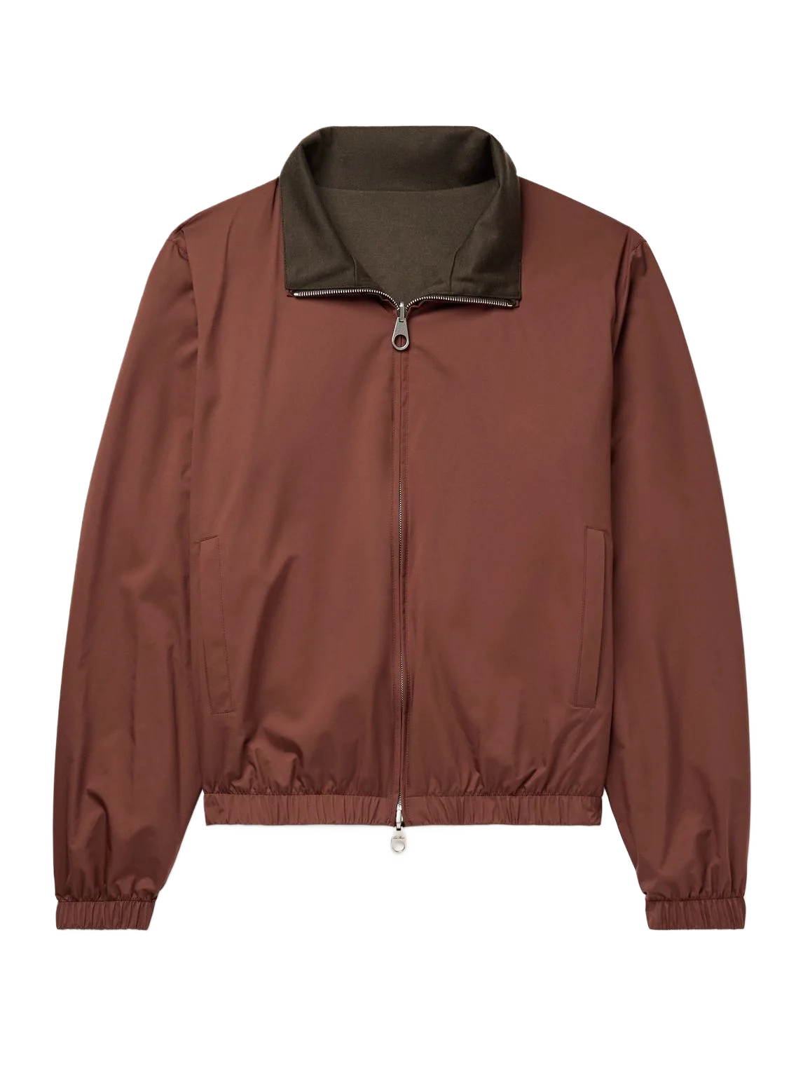 LOROPIANA 리버시블 패딩 윈드메이트 스톰 시스템 나일론 캐시미어 블루종 자켓