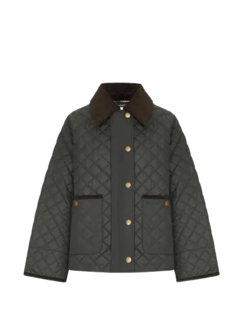 BARBOUR 아바 퀼팅 코듀로이 카라 자켓