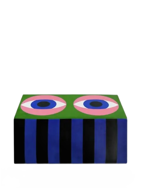 Qeeboo 비전 그래픽 프린트 푸프