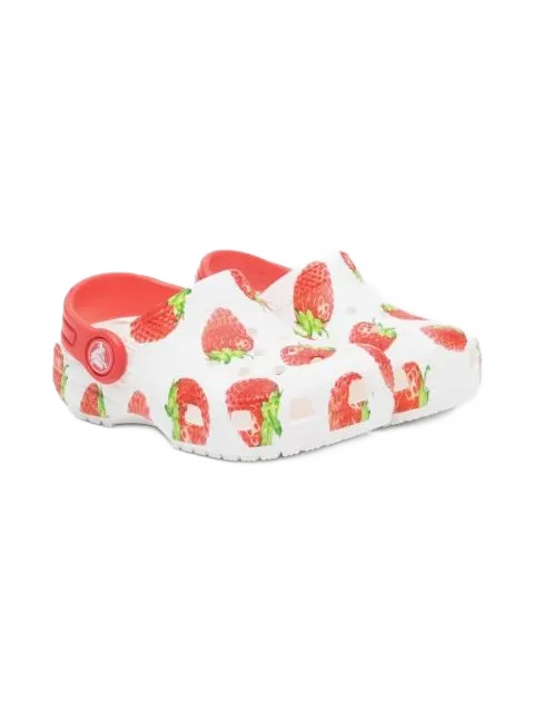 Crocs Kids 딸기 프린트 클로그