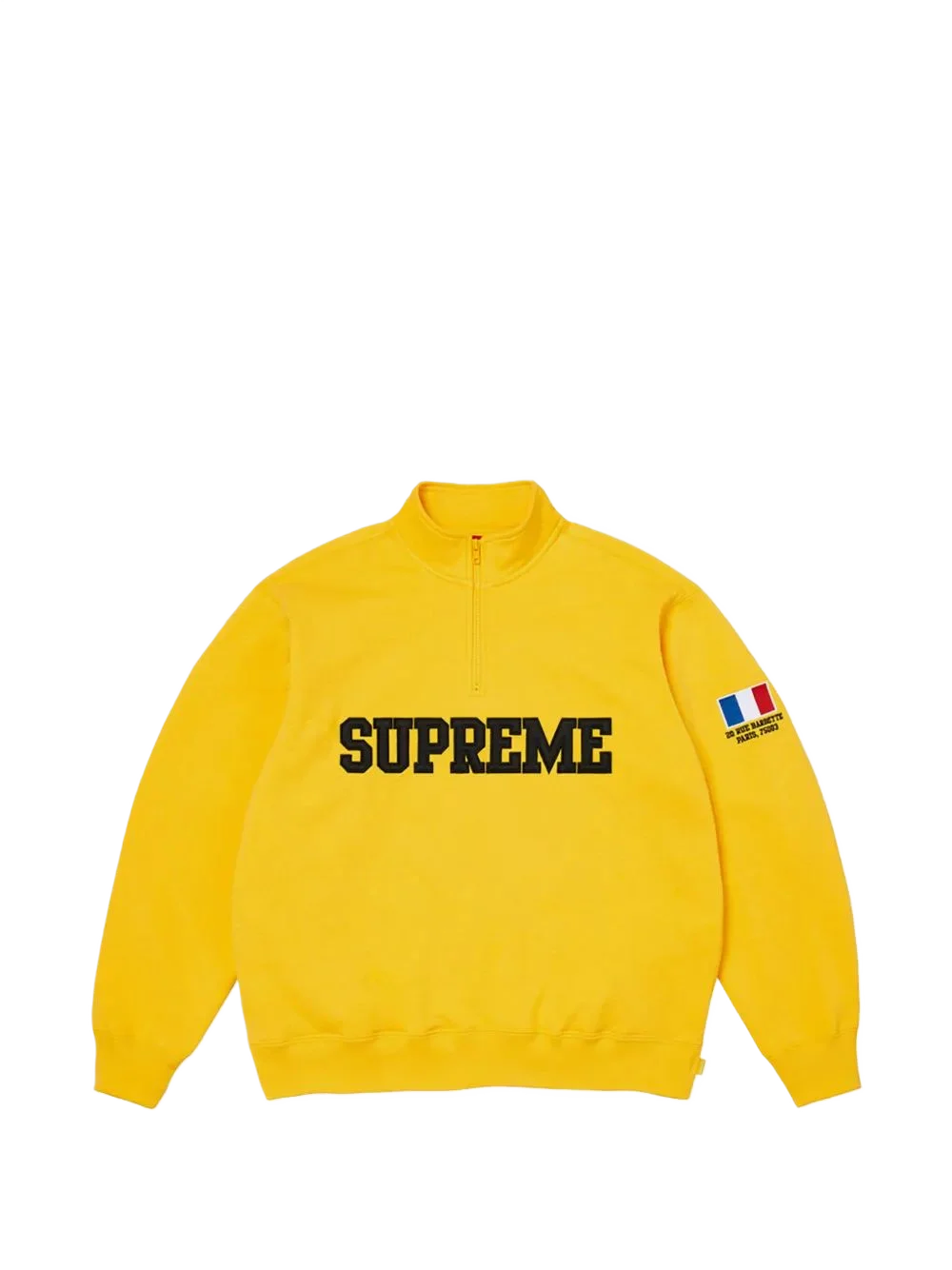 Supreme 플래그 하프 집업 스웨트셔츠