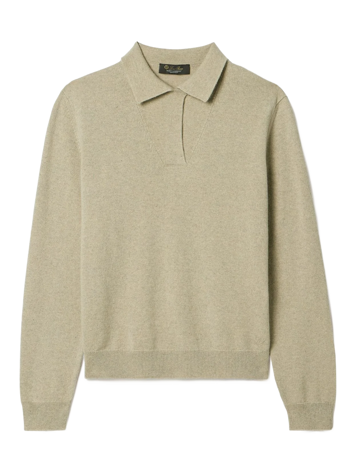 LOROPIANA 캐시미어 폴로 스웨터