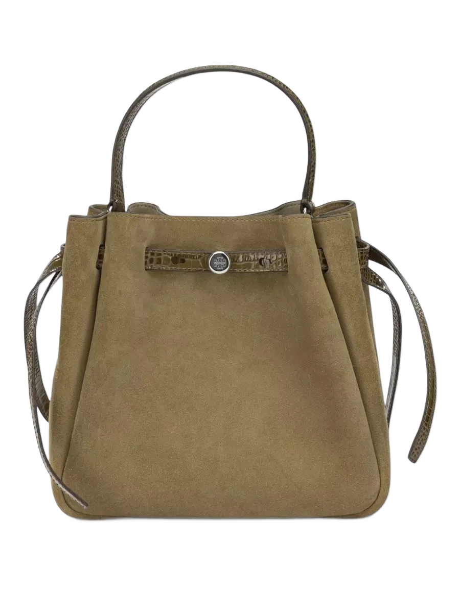 TORY BURCH 로미 스웨이드 버킷백