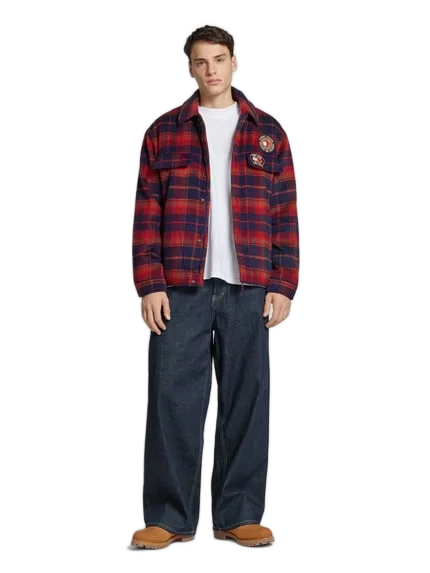 Tommy Jeans 레귤러 핏 헴드자케 브스트타슈 빨강