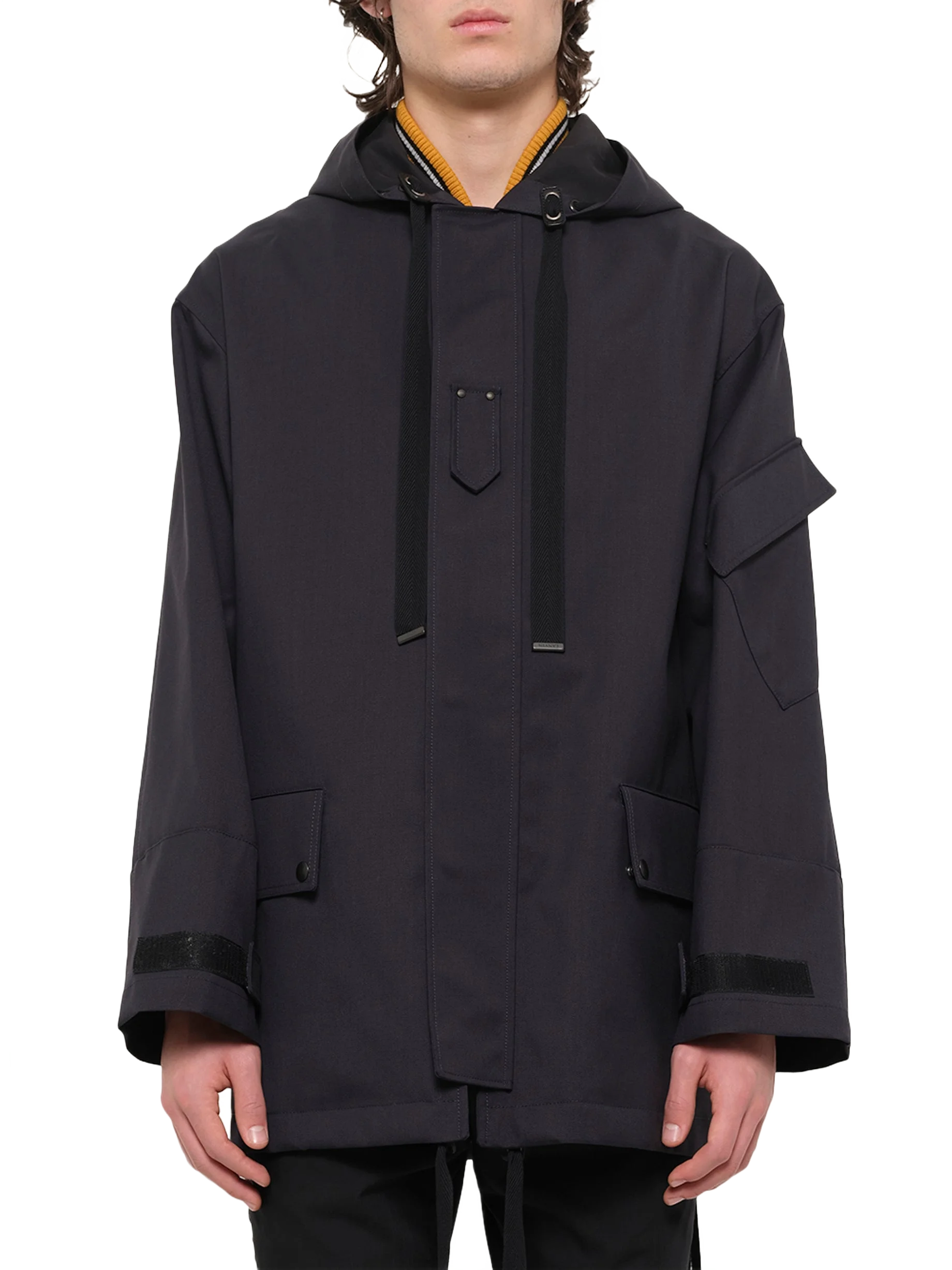 LANVIN 파카 사이드 지퍼 네이비