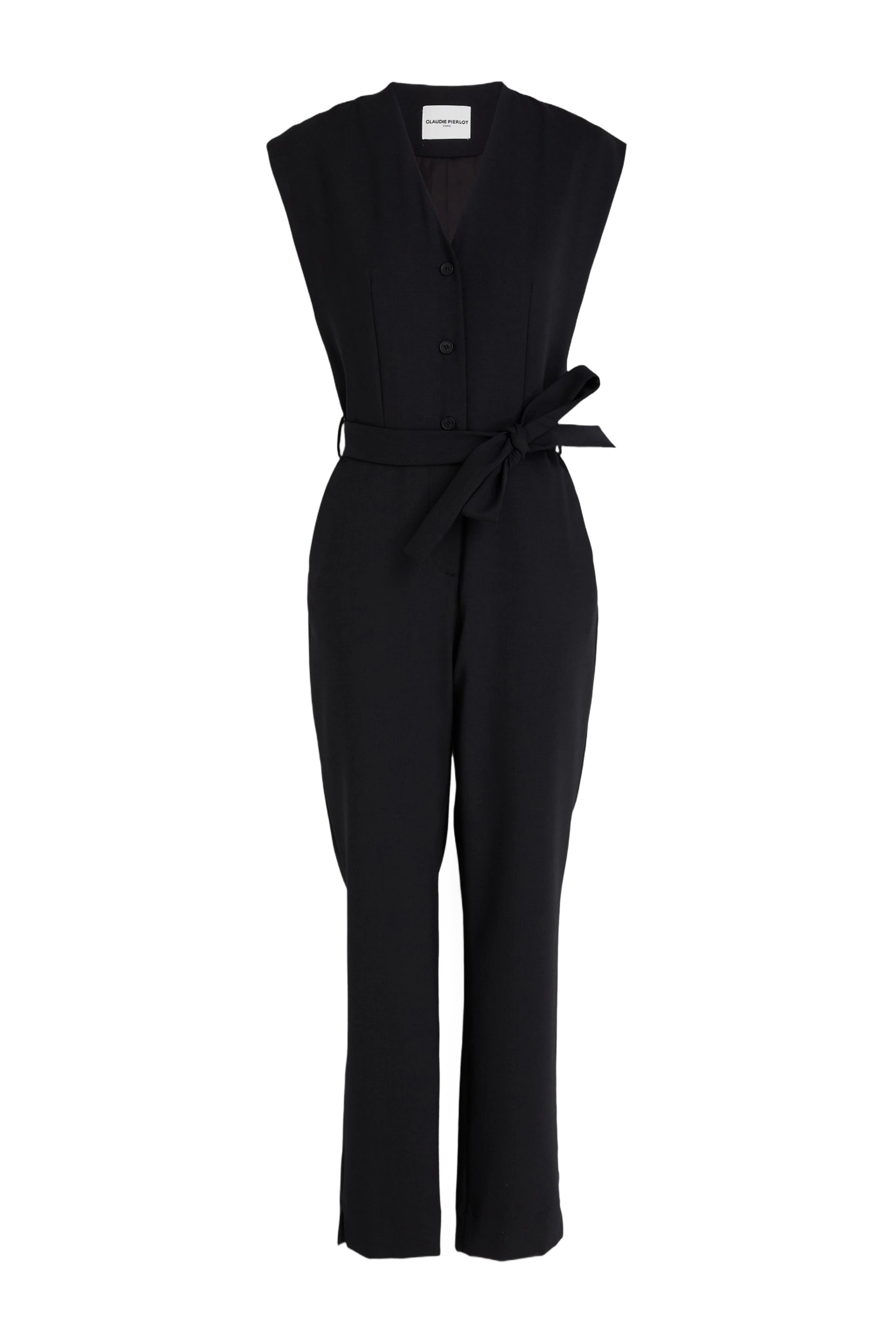 Claudie Pierlot  울 혼합 트윌 점프수트