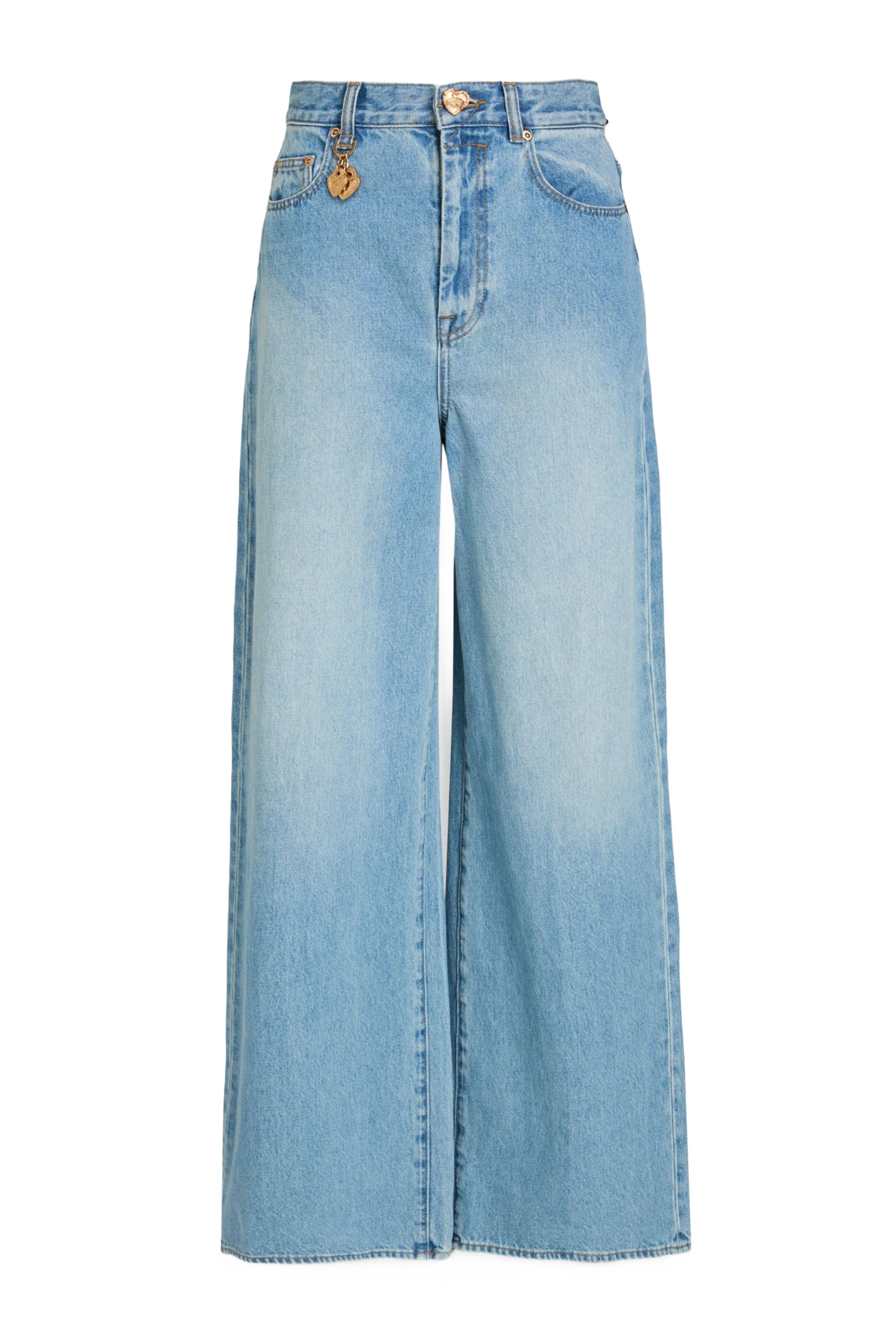 ZIMMERMANN 페이디드 하이라이즈 와이드 레그 진