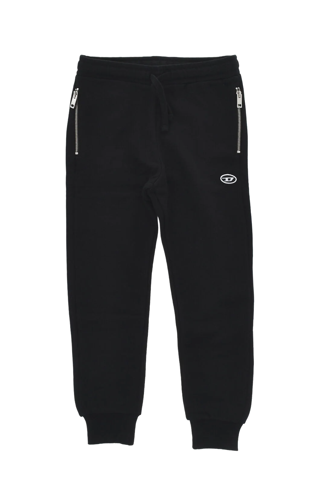Diesel Kids 지퍼 포켓 면 조거 팬츠