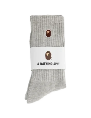 Bape 원 포인트 코튼 블렌드 크루 양말