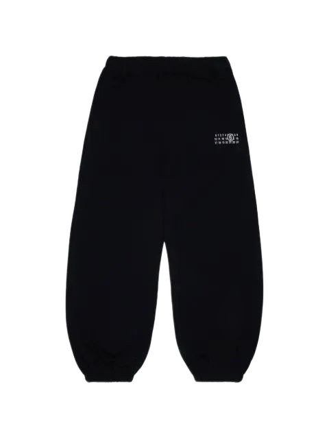 MM6 Maison Margiela Kids 로고 프린트 트랙 팬츠